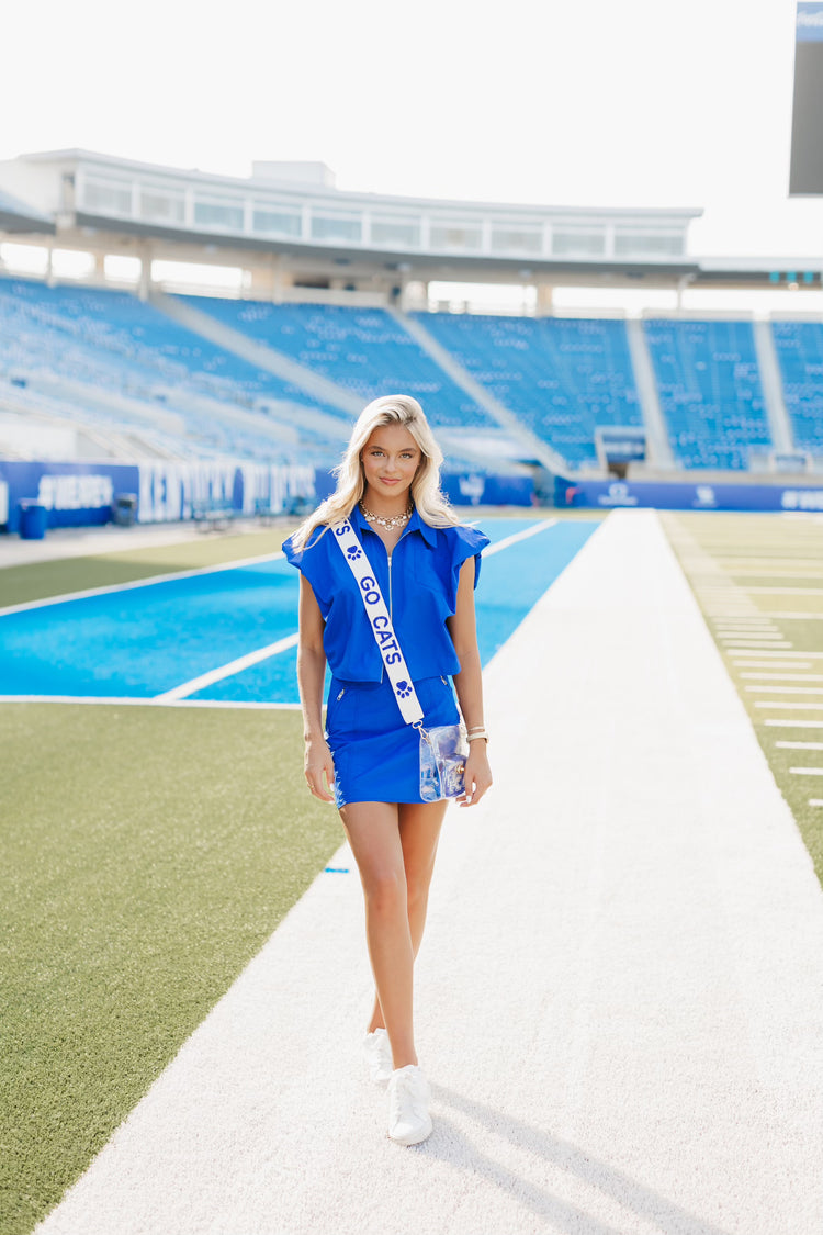 JCB Exclusive | Go Cats White Beaded Purse Strap