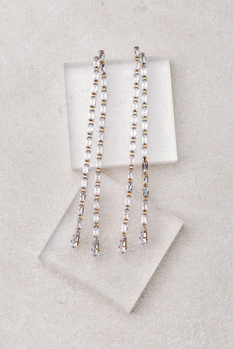 Swingy Diamond Tennis Duster Earrings | St. Armands Designs