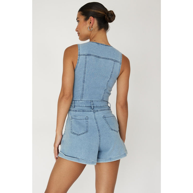 Philippa Denim Romper