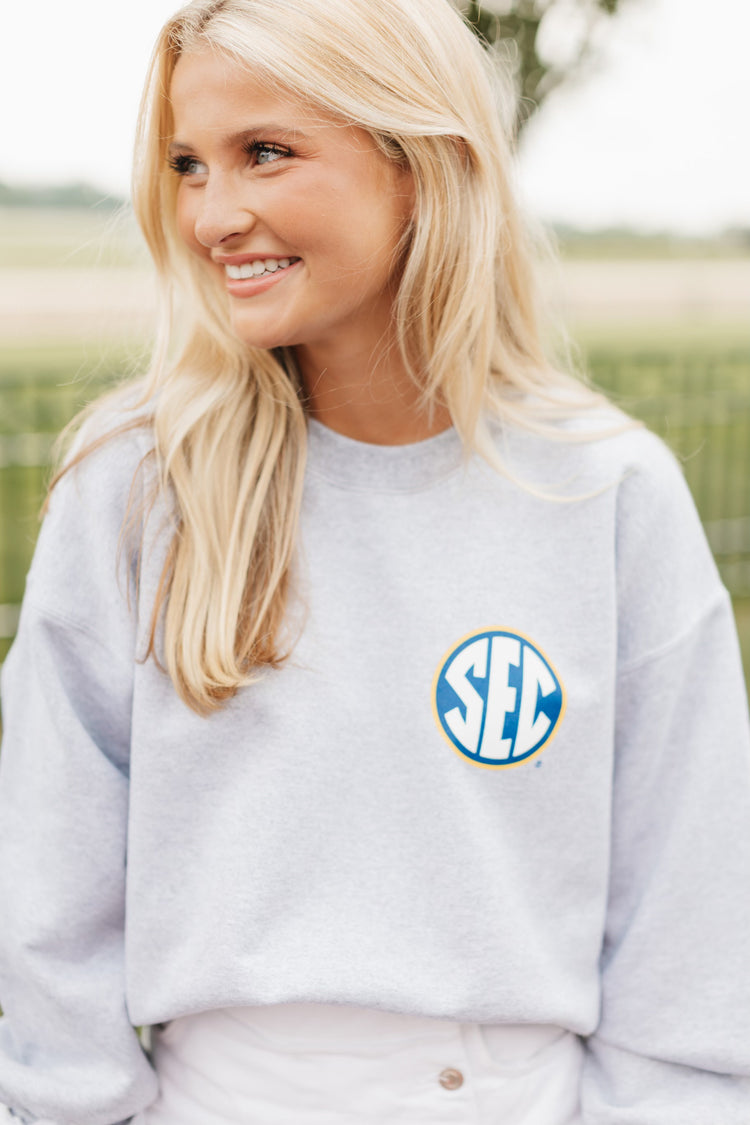 JCB Exclusive | SEC Pinwheel Logo Sweatshirt in Grey