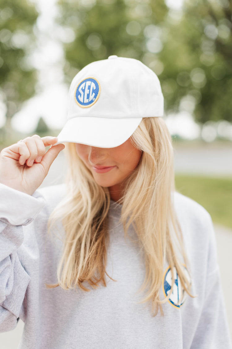 SEC Logo Hat in White