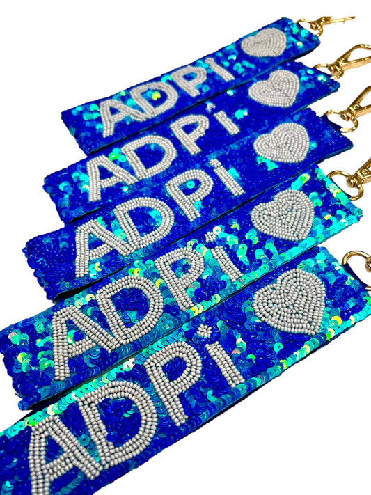 ADPI Heart Sequin Wristlet