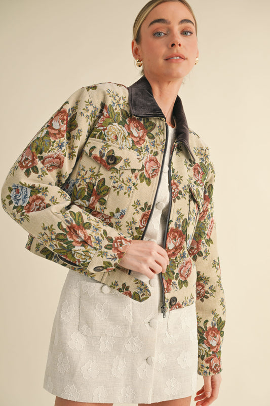 Poppy Floral Tapestry Jacket