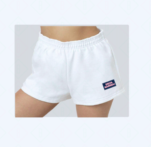 JCB EXCLUSIVE | Delta Gamma Patch Sweat Shorts