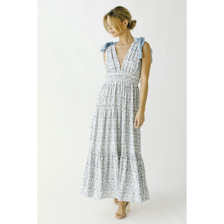 Rhodes Ribbon Floral Maxi Dress